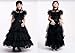 PROALLO Wednesday Addams Costume Dress for Girls, Kids Wednesday Addams Dress with Belt, Halloween Costume Cosplay Party