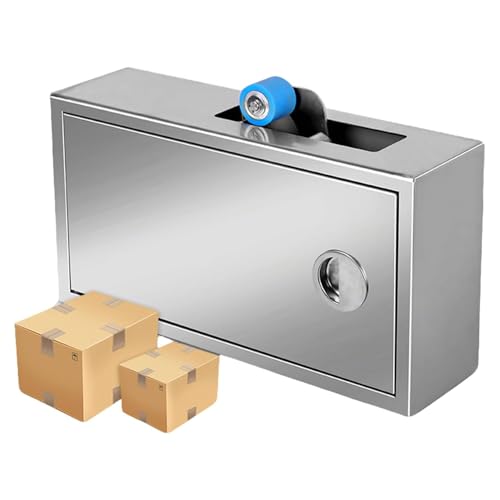 Dispenser di nastro resistente per strisce da 2,5 cm, sigillante regolabile per cartone con lama in acciaio inossidabile, strumento di imballaggio manuale per spedizioni e logistica in ufficio