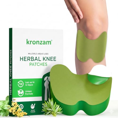 Image of Herbal Knee Pain Relief Patches Arthritis Inflammation Patch Sticker | Instant Relief from Knee Pain | Joint Knee Pain Relief Products Natural Wormwood Extract Patch for Knee (20 Pieces)
