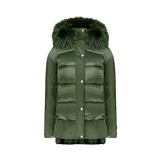 Geospirit Piumino Donna in Nylon St. Jones BMAT Fur GED0687 col. Verdone tg. 48