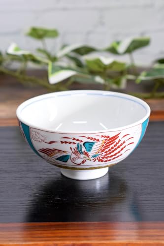和座の蔵 おしゃれ 茶碗 食器 九谷焼 ご飯茶碗 赤絵鳳凰 陶器 お茶碗 高級 ブランド 和食器 日本製 誕生日プレゼント 還暦祝い 古希祝い 喜寿祝い 米寿祝い ギフト