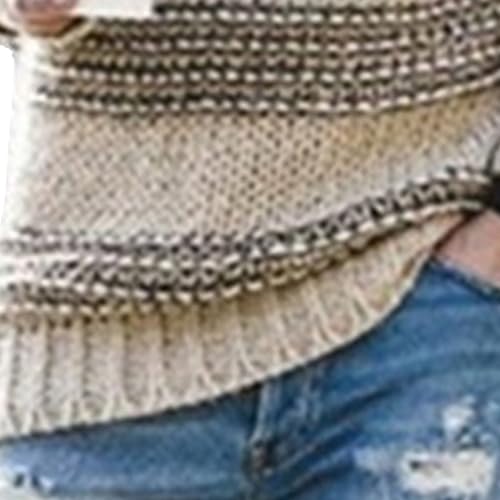 Men's Striped Sweater Striped Long Sleeve Crewneck Knitted Pullover Male Patchwork Casual Color Sweaters4