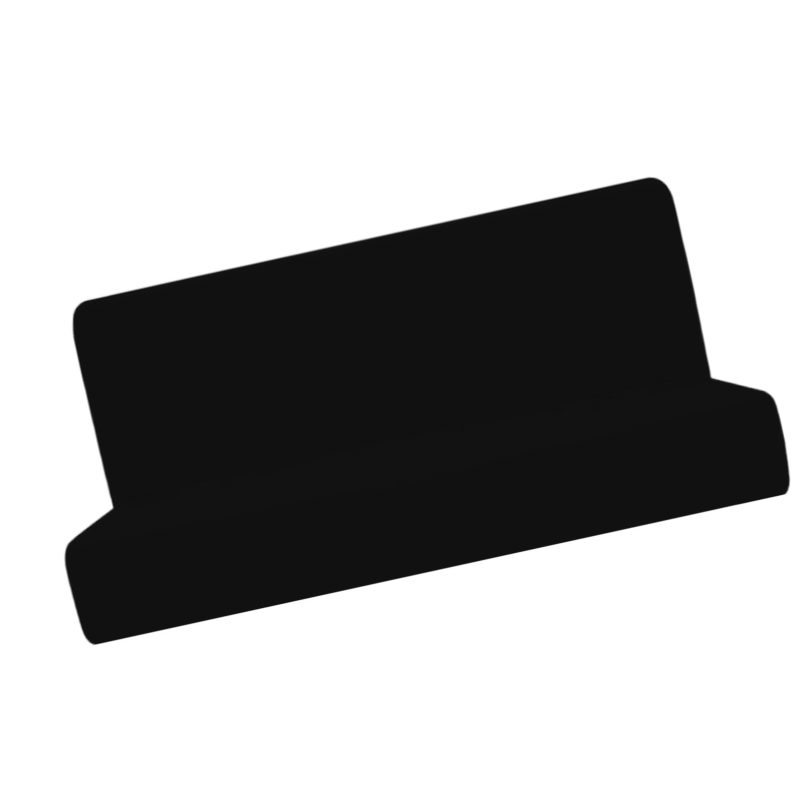 Elnwnnkc Black Stretch Sofa Bed Covers Without Armrests Polyester Futon Sofa Slipcover For 3Seater Futon Couch Easy To Care Slipcover