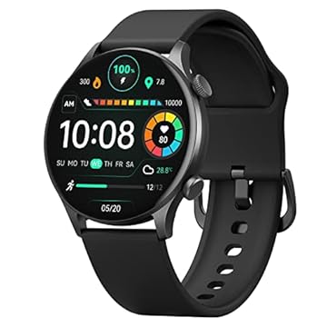 HAYLOU Solar Plus Smartwatch, 1.43 "AMOLED Display Bluetooth Telefone Chamada Relógio Inteligente para Homens e Mulheres, Exibição Sempre Ativa, Bluetooth 5.3