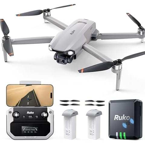 Ruko F11PRO 2 Drone with 6K Camera and R111S RC Aircraft GPS Tracker with Beeper Cover