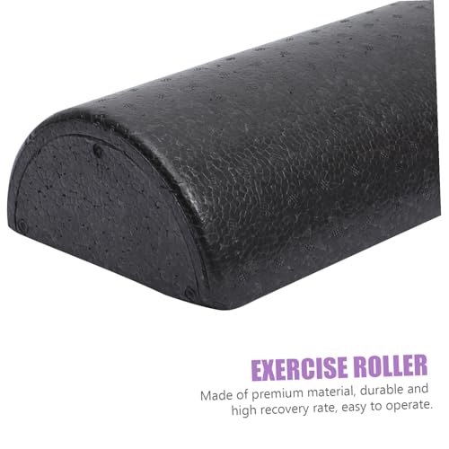 Rodillo de Yoga Semi-Cilíndrico de Alta Densidad Happyyami para Masaje Muscular y Entrenamiento Fitness Negro miniatura 7