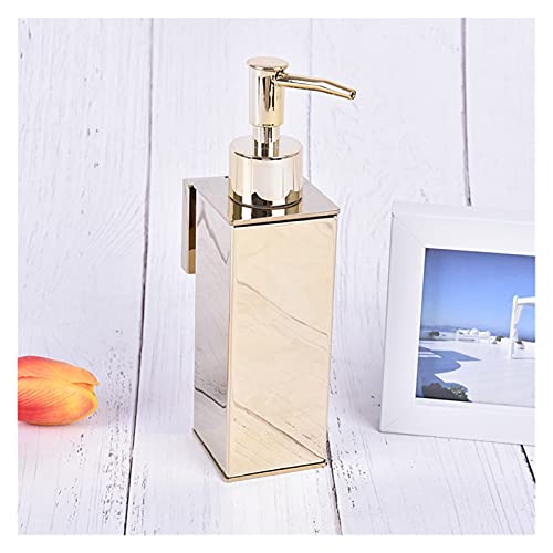 Dispensador de jabón dorado para baño, dispensador de jabón líquido para manos, dispensador de jabón para cocina, dispensador de champú, accesorios para baño en el hogar y hotel, dispensador de jabón