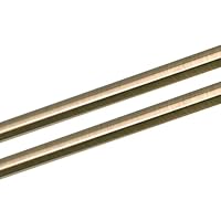 Gordijnroede, goud, 19 mm, eenloops, met eindkap (antiek goud, 1-voudig