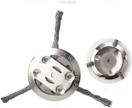 KryZaro草刈り機交換ブレード(7 件套工具付き) リチウム電池対応・除草/刈り込み/除塵多機能 6 インチ・6 個ヘッド 家庭庭園管理者・園芸業者用 庭園芝生作業工具