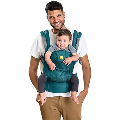 LÍLLÉbaby Complete Airflow Ergonomic 6-in-1 Baby Carrier Infant to Toddler with Lumbar Support (7-45 Pounds), 360 Degree Baby Wearing, Inward and Outward Facing (Pacific Coast)