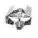 Fascinations Metal Earth Star Wars OT Darth Vader's Tie Fighter 3D Metal Model Kit