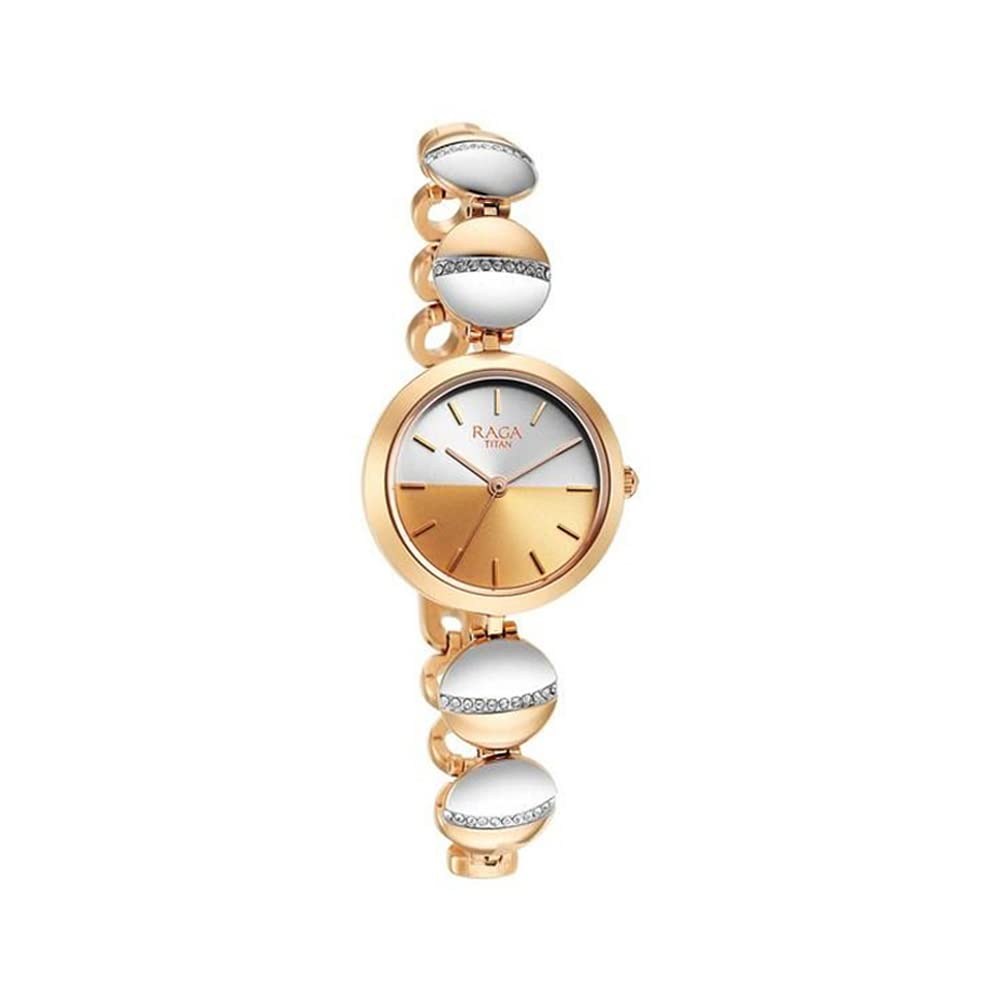 Titan Women Brass Analog Silver Dial Watch-2606Km01/Nr68023Pp10, Band Color-Rose Gold (B0BF5F3G22) Amazon Price History, Amazon Price Tracker