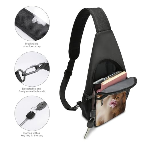 Cute Dog mochila deportiva tipo bandolera para senderismo miniatura 4