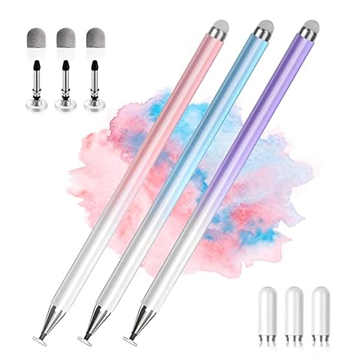 2‑in‑1 Universal Stylus Trio — Colorful Set