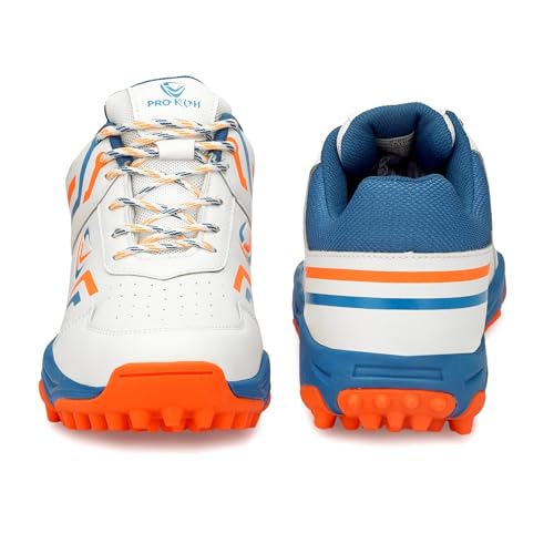Image of PRO KVH Men's Rubber Spike Cricket Shoes Unisex Cricket Shoes | Mid-Foot Support Heel Synthetic Limited Edition Elite Performance