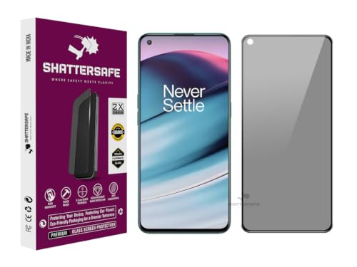 Image of Anti-Spy Privacy Tempered Glass Compatible For Oneplus Nord CE 5G / Nord 2 5G / Nord /Nord 2T [Pack of 1]. Anti-Scratch, Edge-to-Edge Protection With Easy Installation Kit.