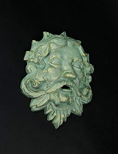 Things2Die4 Cast Iron Celtic Green Man Wall Hanging Antiqued Finish #TOP6