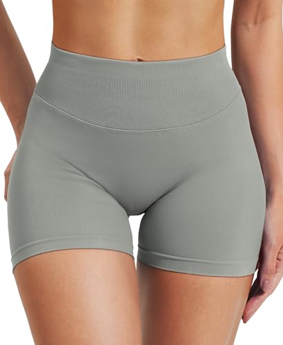 Image of VOYJOY Women Workout Impact Shorts 2.5 inch / 3.6 inch / 4.5 inch / 6 inch Scrunch Butt Booty | Tummy Control, High Waisted, Bike Short, Gentle Compression, for Women