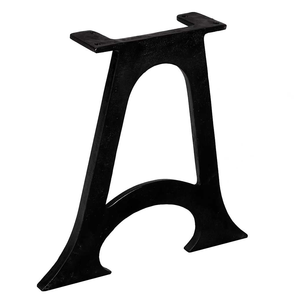 Hothingwell Gambe da tavolo in ghisa solida, base ad arco stile antico, 2 pezzi con fori preforati per installazione semplice, supporto per vassoio pesante per tavolino da caffè industriale.
