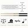 Drumsticks for Drums, American Hard Maple Drumsticks, Drumsticks with ANTI-SLIP Handle, Drum Stick for Electronic Drums Set, Drum Prastic Pad, Professional Drumsticks (1 Pair, 5B) #2
