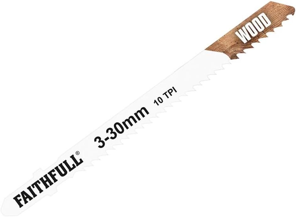 Faithfull JBT101BR Jigsaw Blades - Laminate/Wood (Pack of 5)
