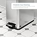 Home Zone Living 8 Gallon Slim Kitchen Trash Can with Soft Close Lid, Step Pedal, Bag Tuck Band, and Removable Liner, Stainless Steel, Silver