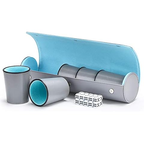Juego de Tazas de Dados de Cuero 5X Cover