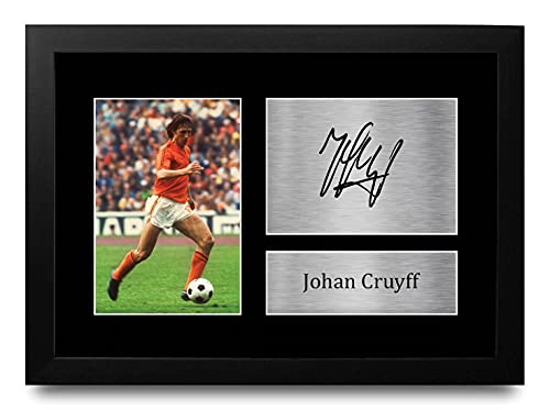 Aut) Fc Barcelona Autografo De Johan Cruyff Añ - Comprar Autógrafos En