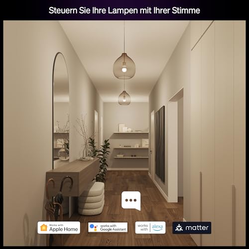 Philips Hue Essential Starter-Set: Bridge + 4x E27 Smart LED Lampen – Ansicht 5