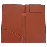 PLAFOPE Restaurant Menühalter Braun mit Magnetischem Kartenfach Kellner Organizer mit Stifthalter Flexibler Speisekartenhalter für Gastchecks Langlebiger PU Menüordner für Gastronomie