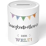 JUNIWORDS Spardose Sparbüchse, Beste Finanzkontrolleurin der Welt (5699027)