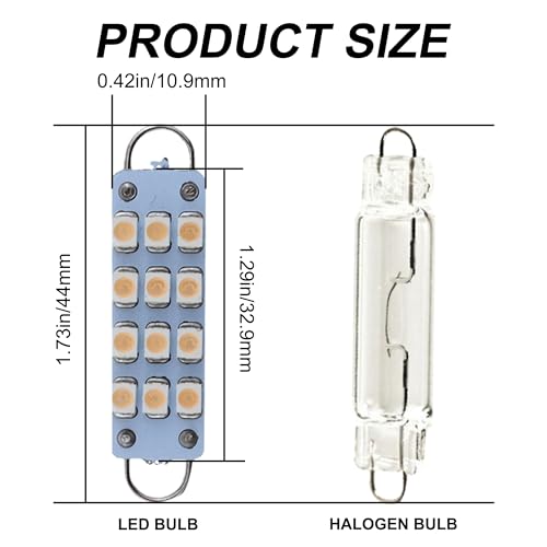 Lámparas LED Festoon Rígidas 44mm Rosa 4 unidades miniatura 3