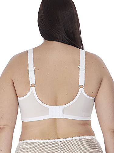 Image of Elomi Women's Charley Stretch Plunge Bra: Stretch Lace & Mesh, Racerback Option. Low Plunge UK Sizes D-JJ, US Sizes D-N