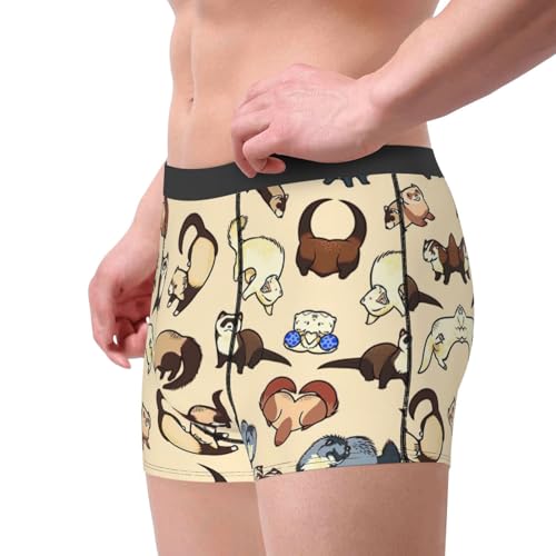 Hairy Ferret Boxer Briefs, Moisture Wicking & Breathable,Underwear for Men4