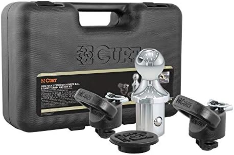 CURT 60618 OEM Puck System Gooseneck Hitch Kit, 30K, 2-5/16-In Ball, Fits Select Ram 2500, 3500, Chrome