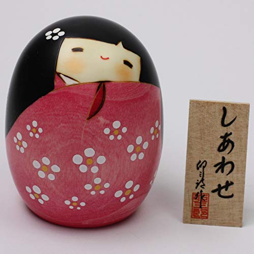 Japanische Kokeshi Shiawase, pink Cover