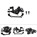 Disc Brake, Solid Disc Brake Calipers Front and Rear Mechanical Disc Brake Calipers for Universal Electric Bicycles with Heat Dissipation Effect (Rear disc Brake (F180 R160))