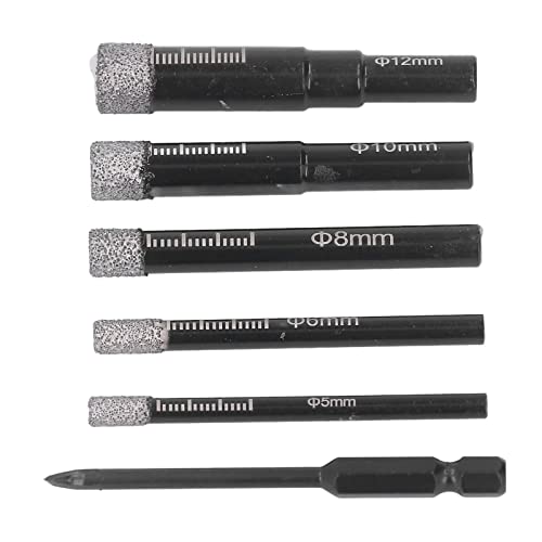 Kit de brocas diamantadas para cerámica y vidrio 5 piezas miniatura 4
