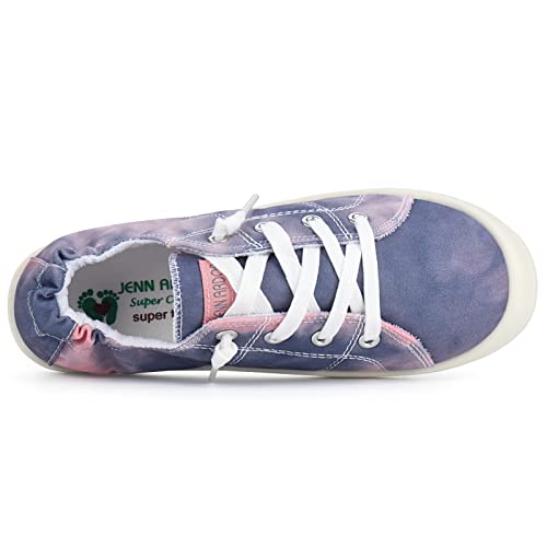 Jenn Ardor Women's Canvas Shoes Low Top Classic Slip-On Lightweight Comfort Fashion Sneakers For Walking #TOP6