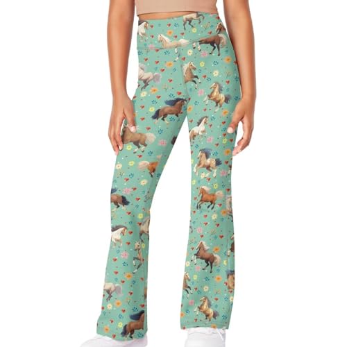 Girls Leggings Custom Prints Flare Leggings for Girls High Waisted Bell Bottoms Kids Clothes3