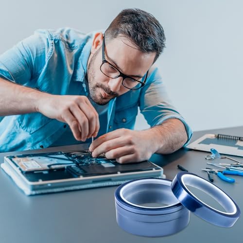 TPTGIAR 6 Rollen Hitzebeständiges Klebeband, Wärmeband für Sublimation, 5/10/15/20mmx33m Klebeband Hitzebeständig, Isolierband Hochtemperatur Klebeband für Elektronik Leiterplatte Wärmeübertragung