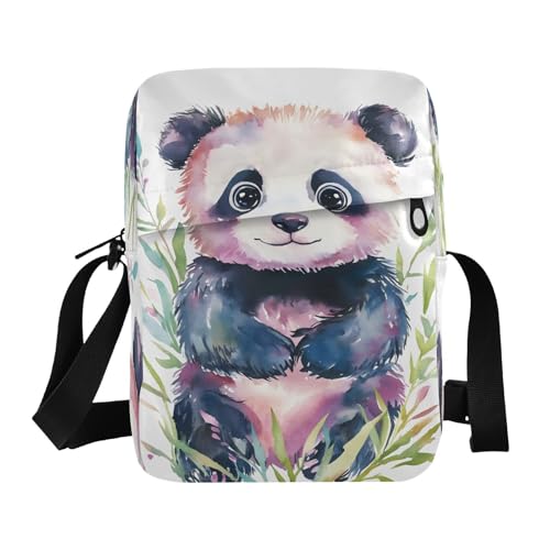 Crossbody Bag Cute Panda Messenger Bag for Women Men Purse Shoulder Bag Satchel Bag with Adjustable Strap 202b9858