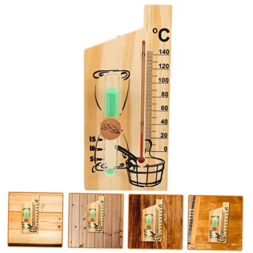 Happyyami 5 Stück Sauna-Timer Strandspielzeug Holzspielset Innendekoration Holzglas Sanduhr Dekorativer Timer Sauna-Rückenlehne Dekorativer Sanduhr-Timer Holz-Sanduhr Für Sauna – Bild 3