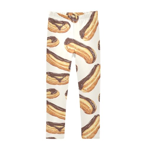 Mexican Dessert Girls Leggings,Workout Leggings for Girls Toddler Athletic Legging Size for 3-10T