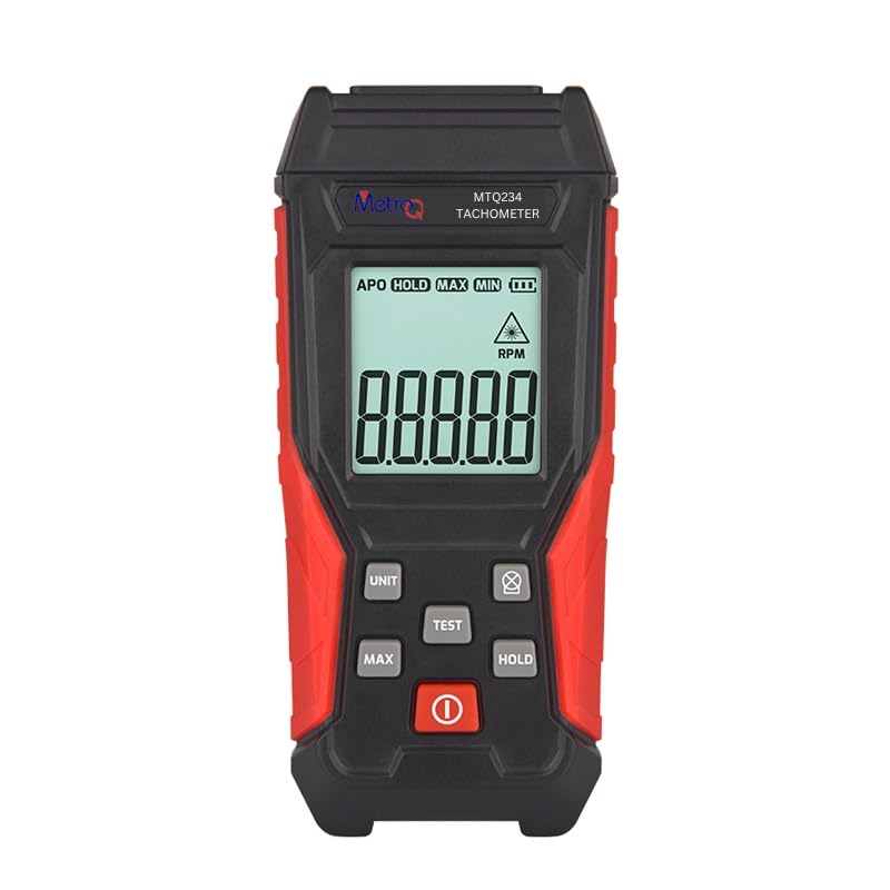 Skyking METROQ Non-Contact Tachometer | Laser RPM Meter MAX/MIN/AVG Data Hold Function (Includes Reflective Strips)-image-20
