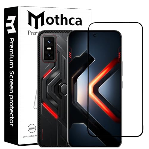 Image of Mothca Military-Grade Tempered Glass Screen Protector Compatible for Infinix GT 30 Pro with Edge to Edge Coverage - Case Friendly, Anti-Scratch & Bubble-Free Installation Kit