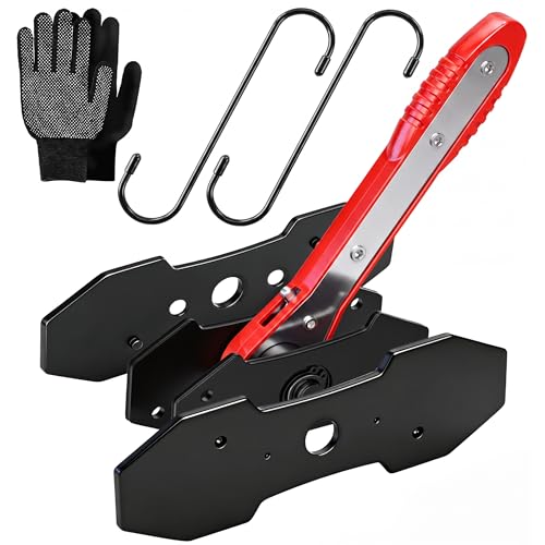 Brake Caliper Compression Tool Brake pad spreader Caliper Piston Compressor Tool with 360 Degree Swing Ratchets 2PCS Large Plates for Single Twin Quad Sextuplet Piston Disc Brake Caliper Repair