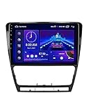 Poste Radio Voiture Für Skoda Für Octavia 2 2004-2013 Andriod 11 Autoradio Player Multimedia Video Player 2Din RDS DSP Navigaion GPS DVD Sat NAV Autoradio Stéréo (Farbe : T10-S-A)
