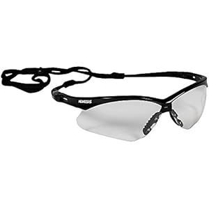 KLEENGUARD V30 Nemesis Safety Glasses (25676) Clear with Black Frame 12 Pairs/Case