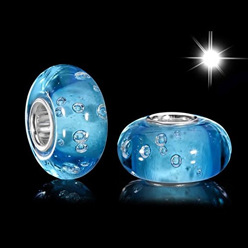 MATERIA in vetro di Murano perline blu